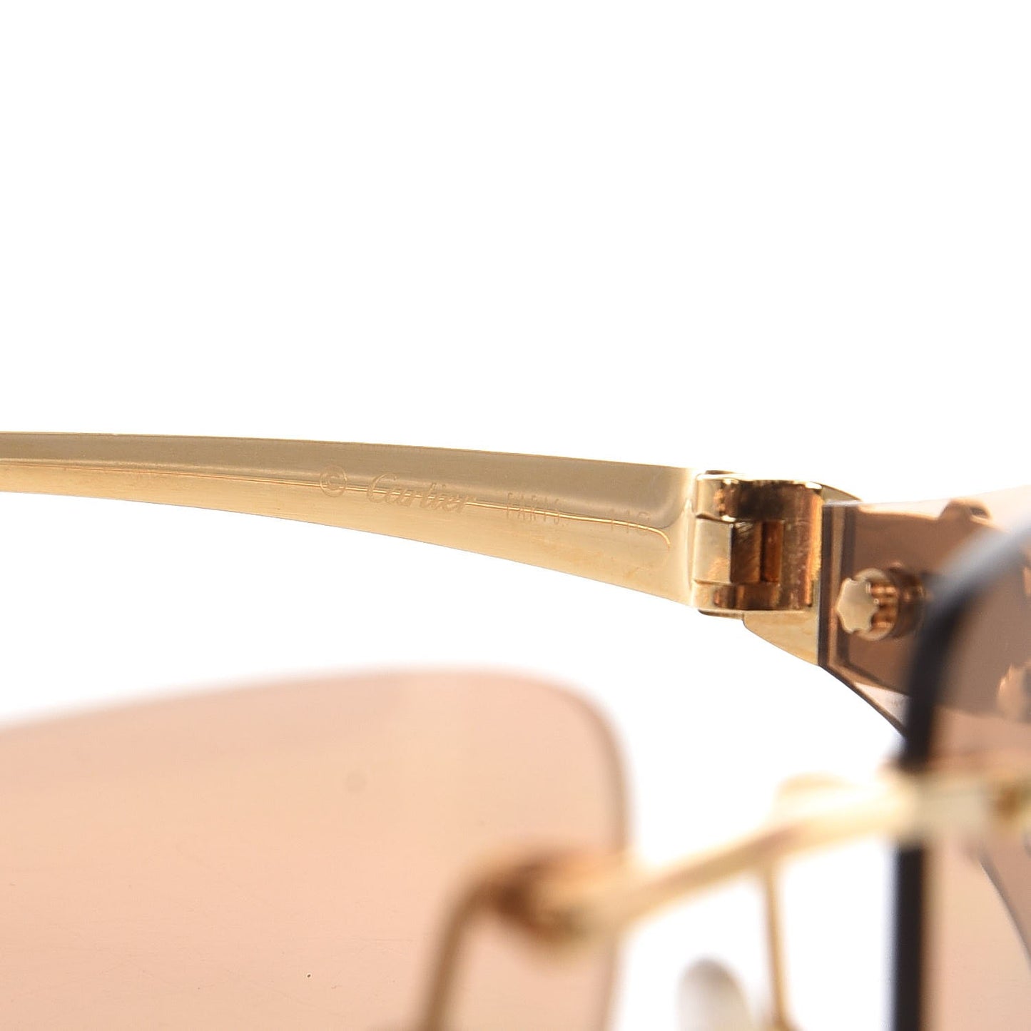 Panthere De Aviator Sunglasses Gold