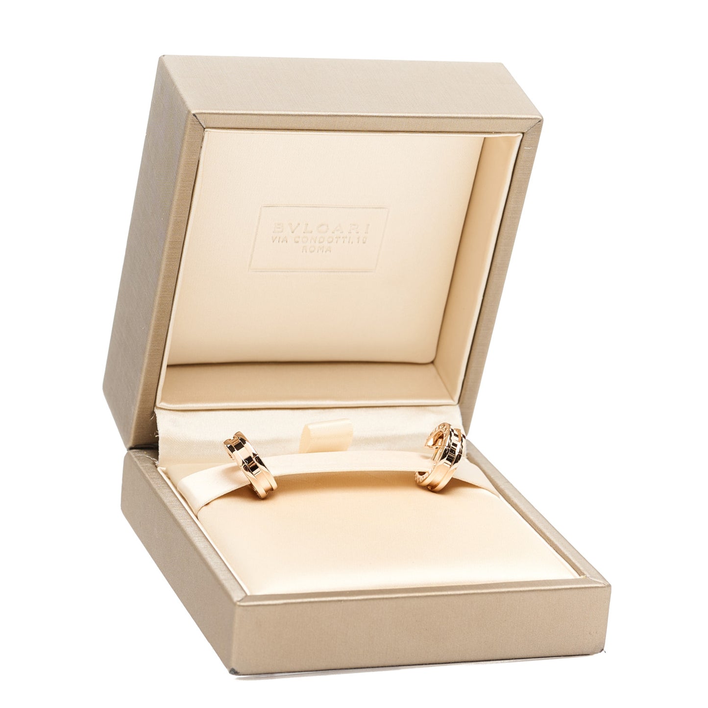 18K Rose Gold Small B.Zero1 Hoop Earrings