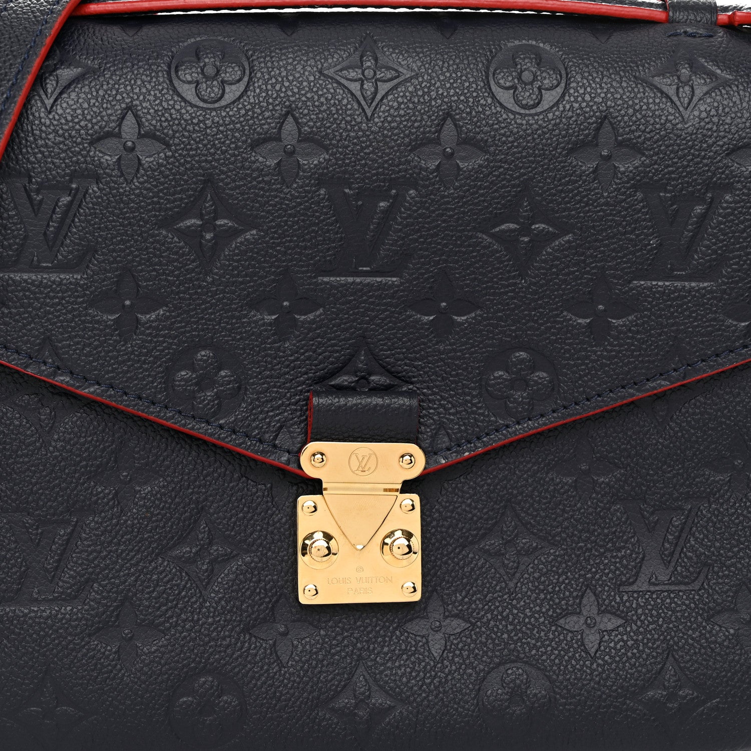 Louis Vuitton Empreinte Pochette Metis Marine Rouge 7 of 10