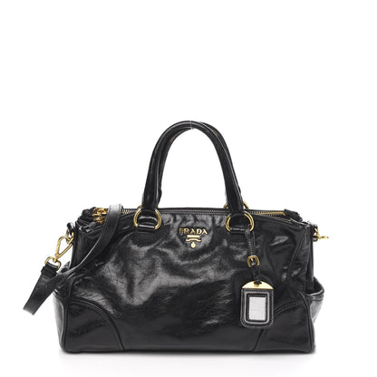 Prada Vitello Shine Bauletto Black 1 of 10