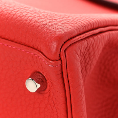 Hermes Togo Kelly Retourne 32 Rouge Casaque 10 of 12