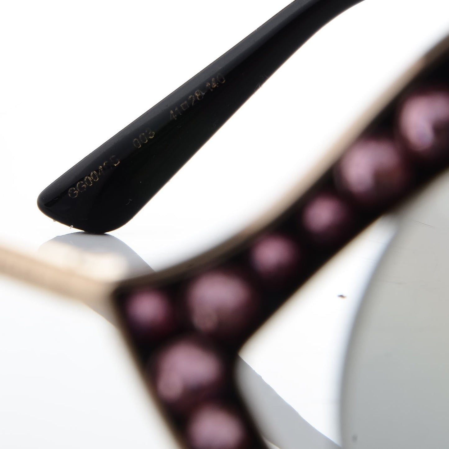 Metal Crystal Cat Eye Sunglasses GG0046/S Light Pink