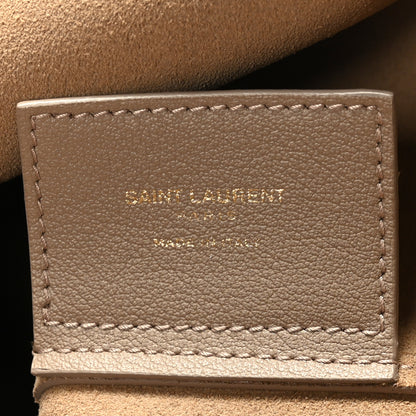Saint Laurent Calfskin Large Shopping Tote Dark Beige 7 of 10