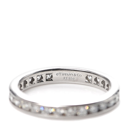 Tiffany Platinum Diamond 1.00ctw Eternity Band Ring 53 6.5 4 of 5