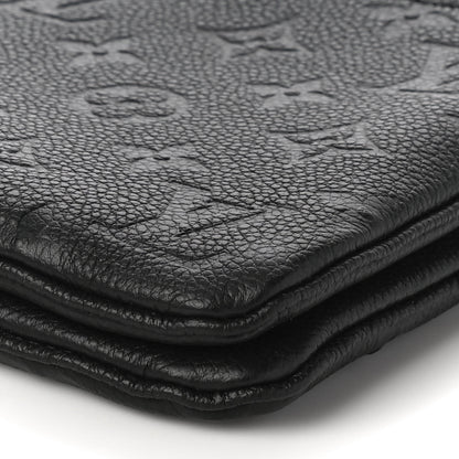 Louis Vuitton Empreinte Double Zip Pochette Black 11 of 12