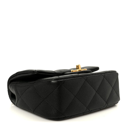 Chanel Caviar Quilted Mini Sweetheart Rectangular Flap Black 4 of 12