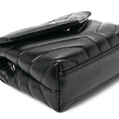 Saint Laurent Calfskin Y Quilted Monogram Toy Loulou Crossbody Bag Black 11 of 12