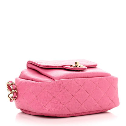 Chanel Caviar Quilted CC Day Camera Case Pink 4 of 14