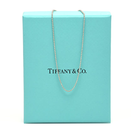 Tiffany Sterling Silver 1.2mm Bead Chain Necklace 18" 6 of 6