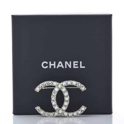 Chanel Baguette Crystal High Society CC Brooch Gold 5 of 5