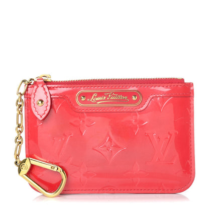 Louis Vuitton Vernis Key Pouch Rose Litchi 1 of 9