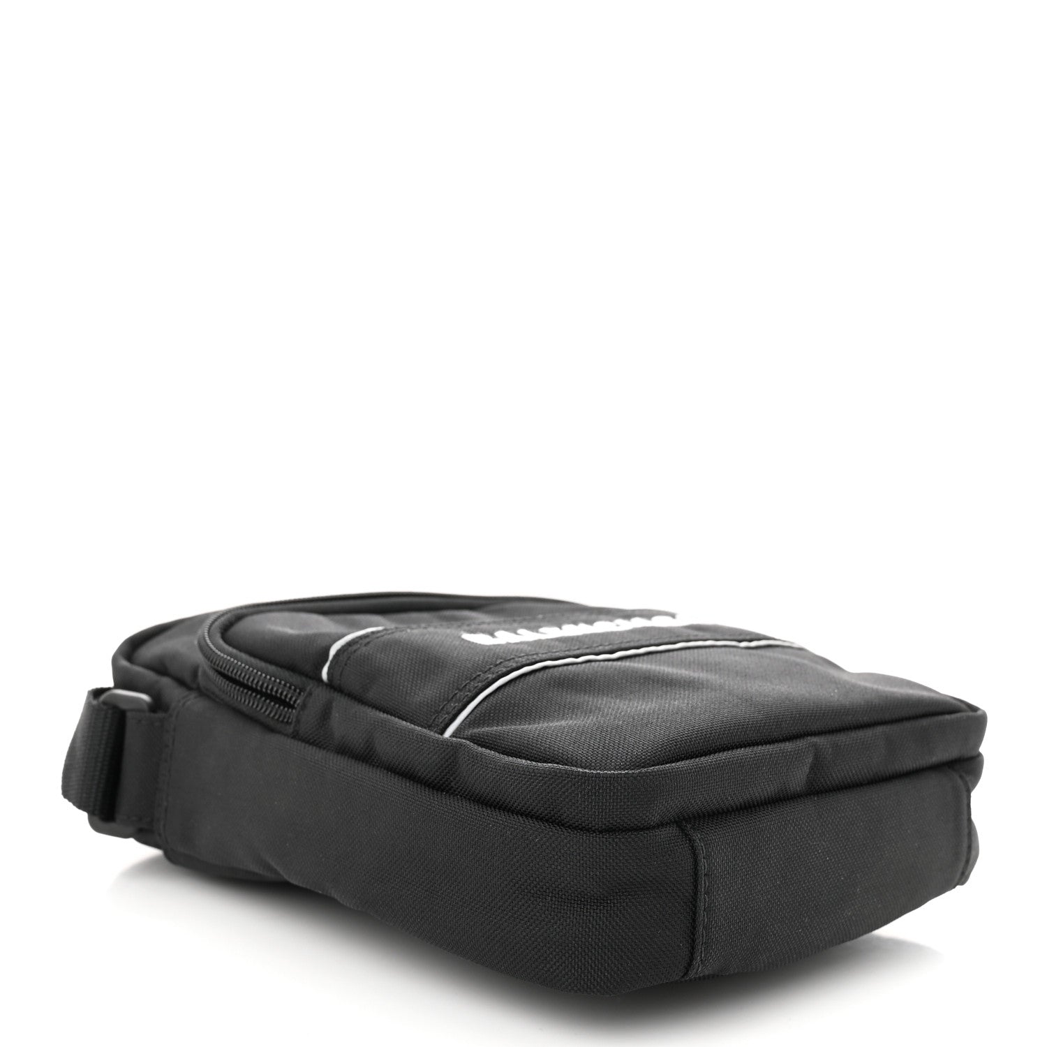 Balenciaga Recycled Nylon Small Sport Messenger Bag Black White 4 of 10