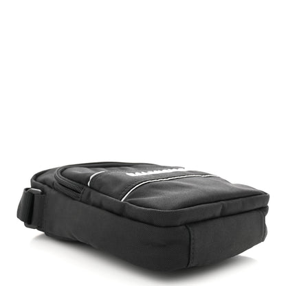 Balenciaga Recycled Nylon Small Sport Messenger Bag Black White 4 of 10