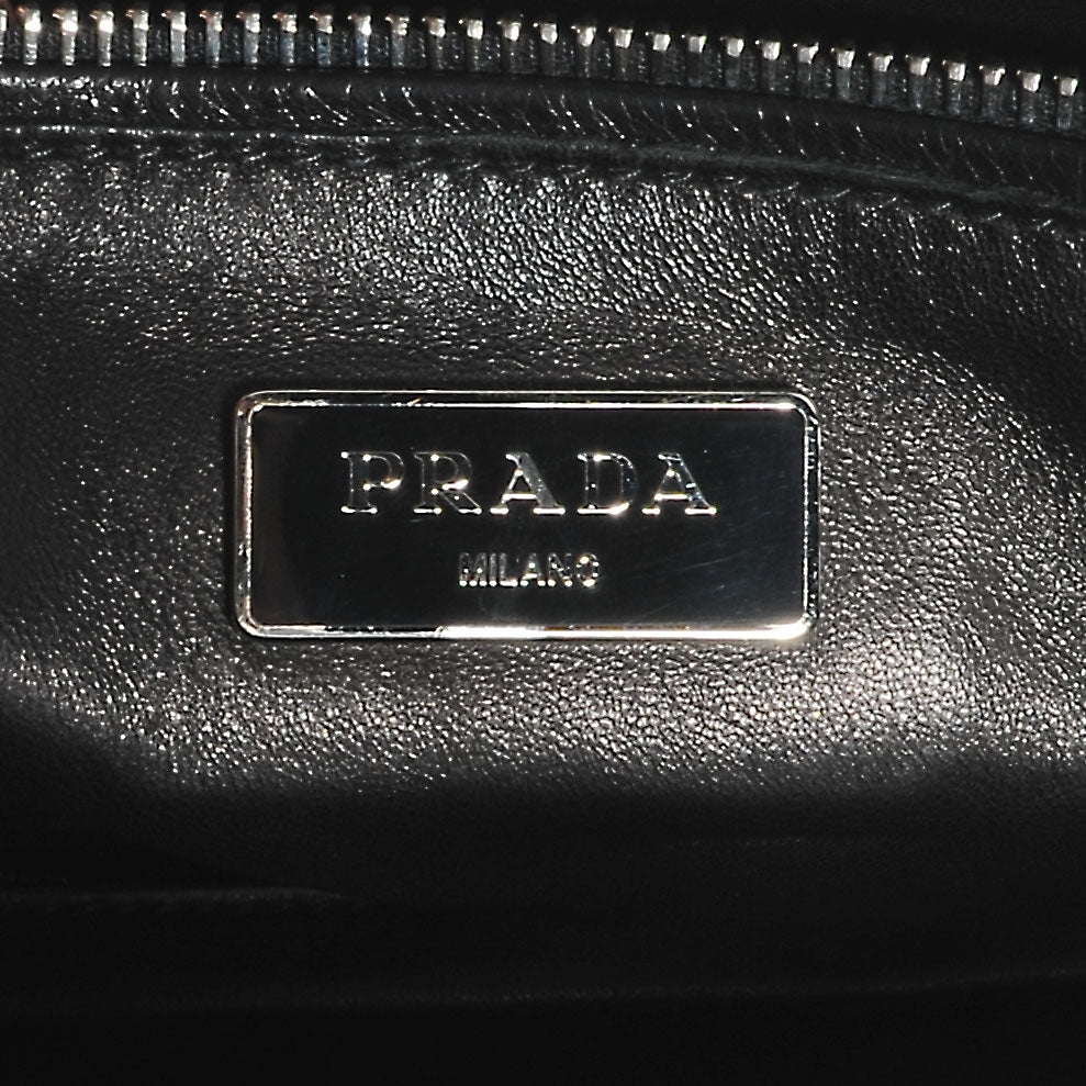 Prada Glace Calf Twin Pocket Tote Nero Black 7 of 9