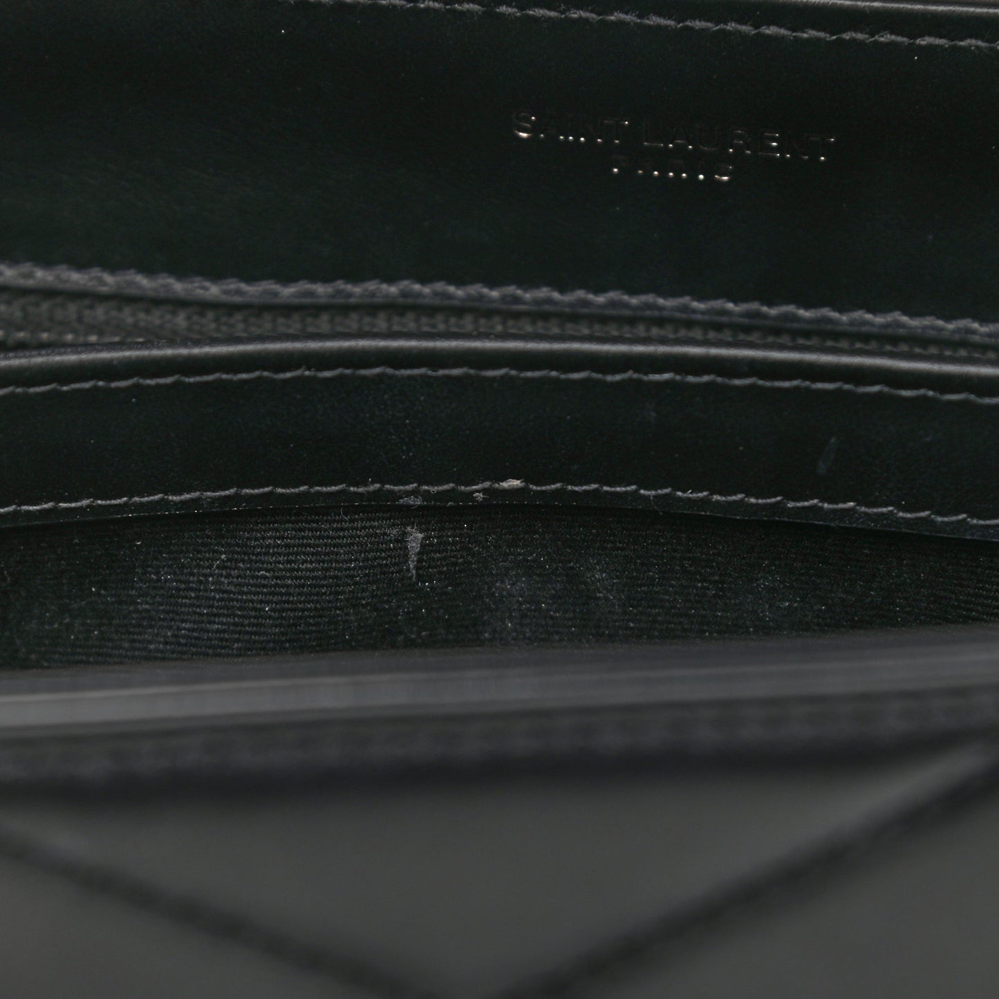 Calfskin Y Quilted Monogram Toy Loulou Crossbody Bag Black