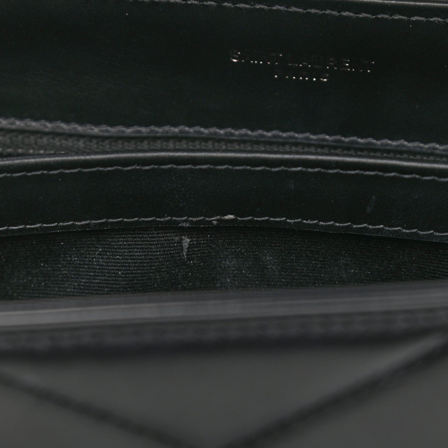 Saint Laurent Calfskin Y Quilted Monogram Toy Loulou Crossbody Bag Black 11 of 12