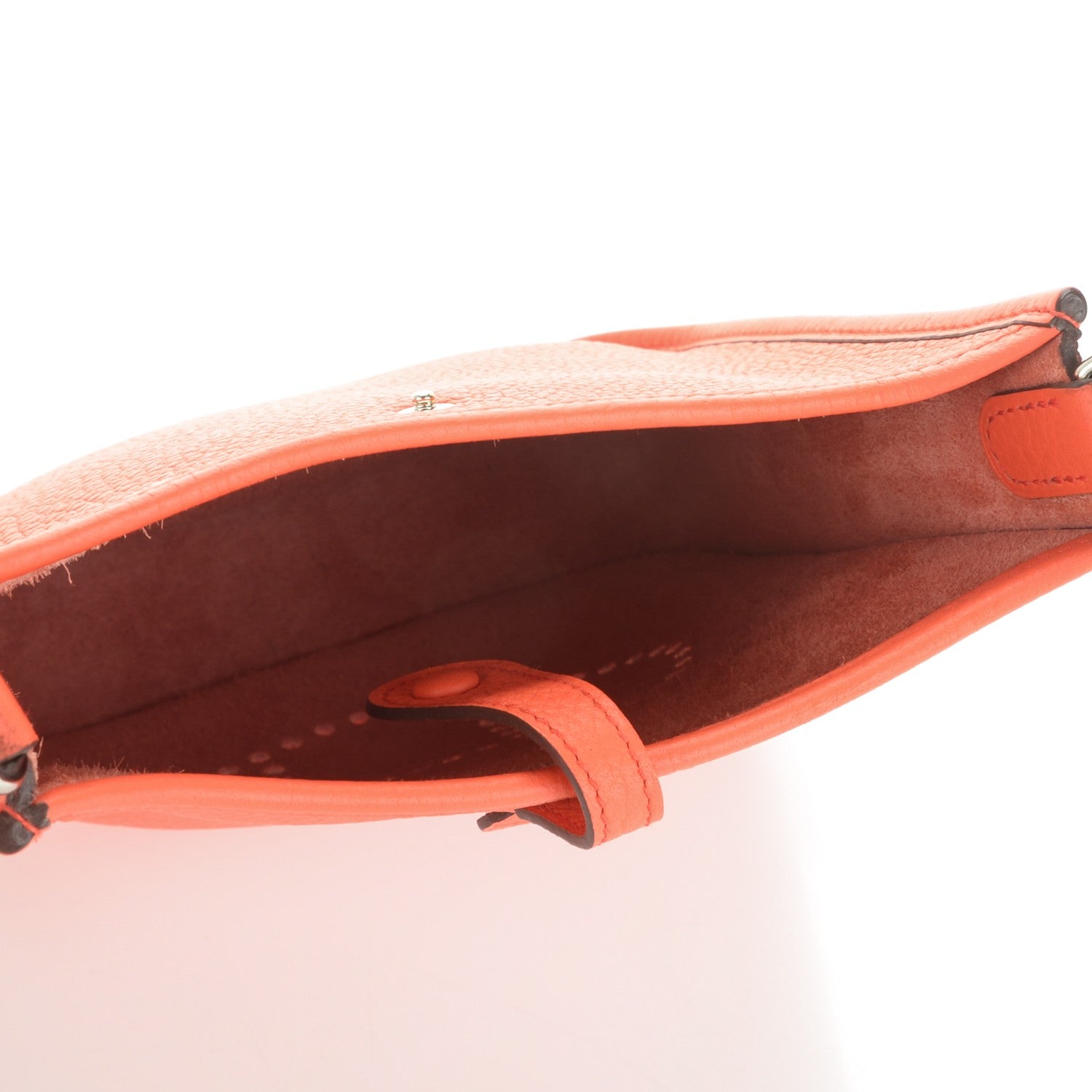 Hermes Taurillon Clemence Amazone Evelyne TPM Orange Poppy Saint Cyr 5 of 9