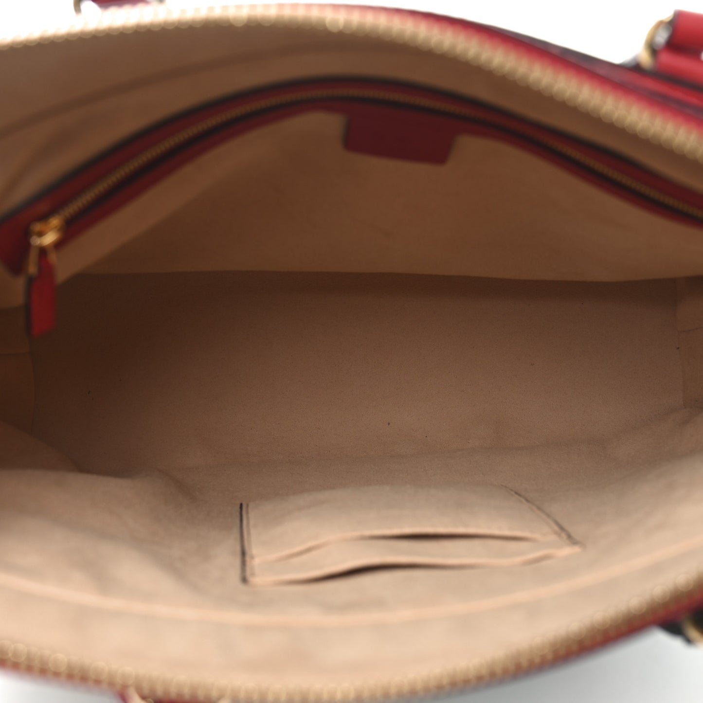 GG Supreme Monogram Blooms Medium Zippered Bucket Tote Beige Blue Navy Hibiscus Red