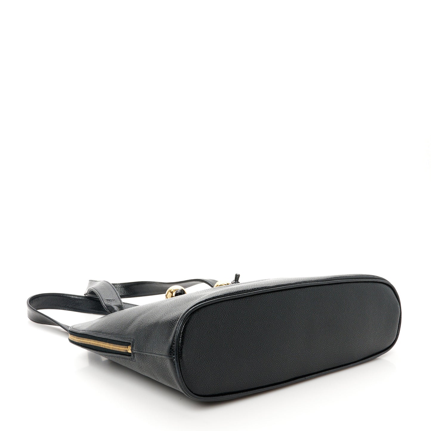 Caviar Large CC Shoulder Bag Black