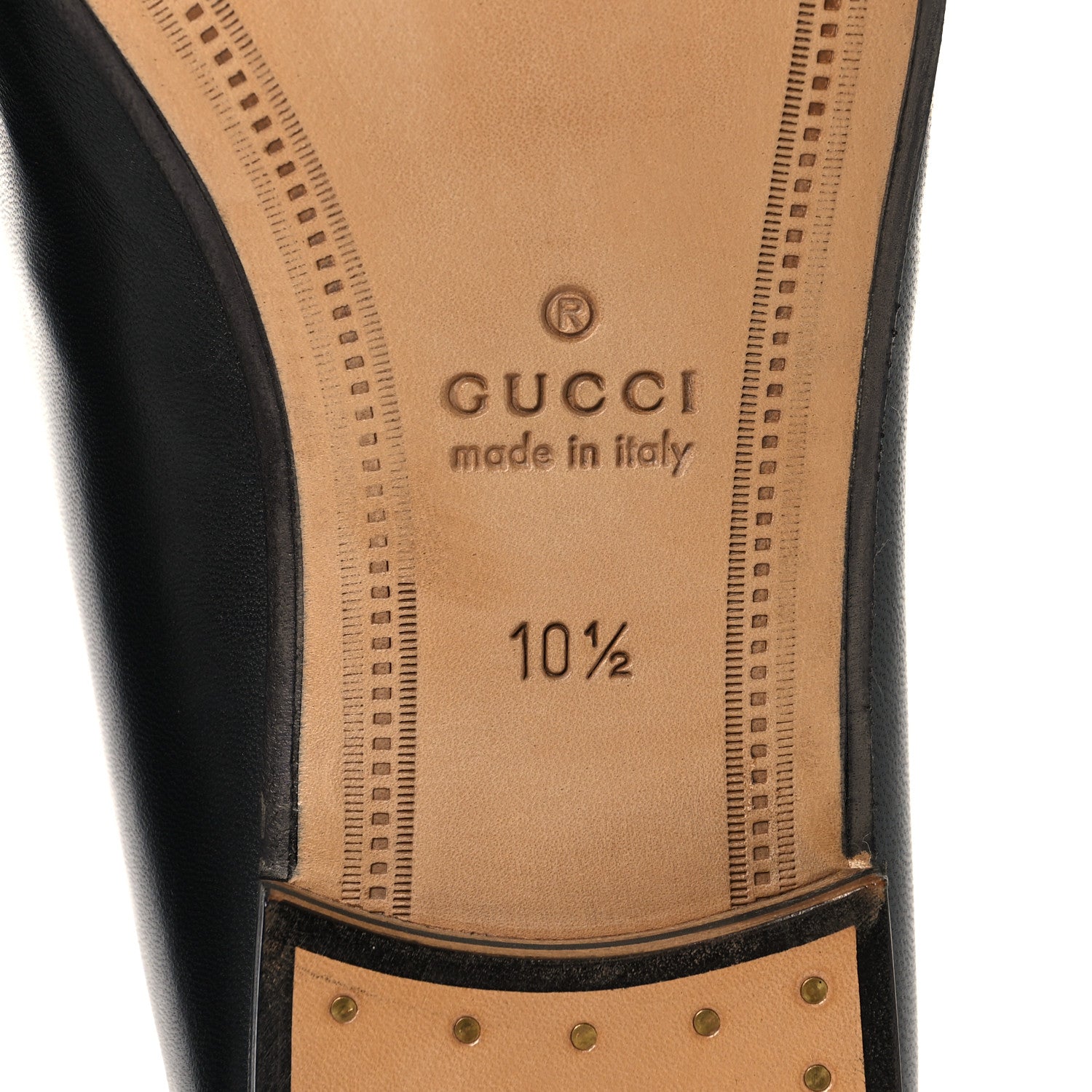 Gucci Lambskin Mens Brixton Horsebit Loafers 10.5 Black 8 of 10