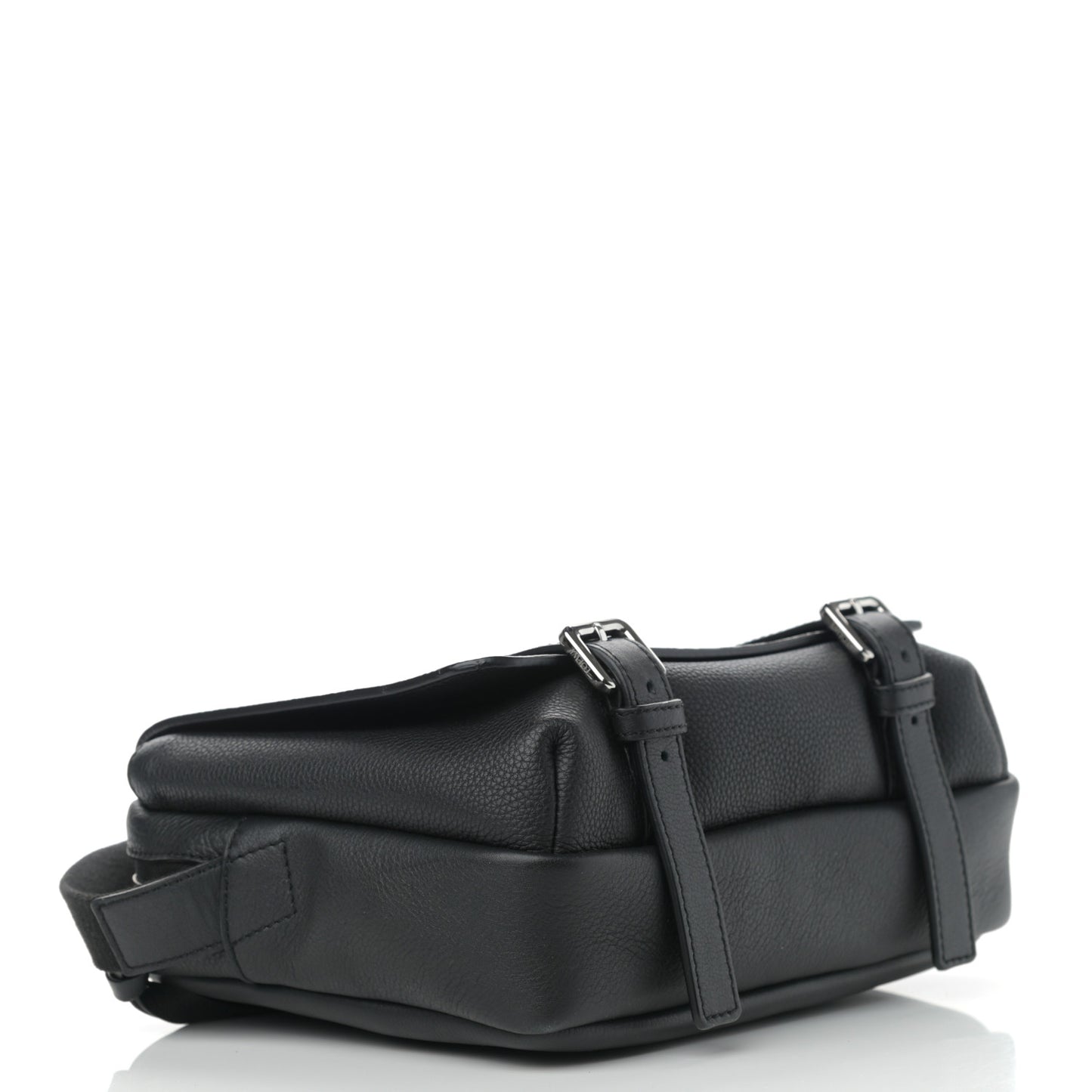 Soft Grained Calfskin XS Military Messenger Bag Black