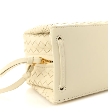 Bottega Veneta Nappa Intrecciato Tokyo Top Handle Bag Sea Salt 9 of 10