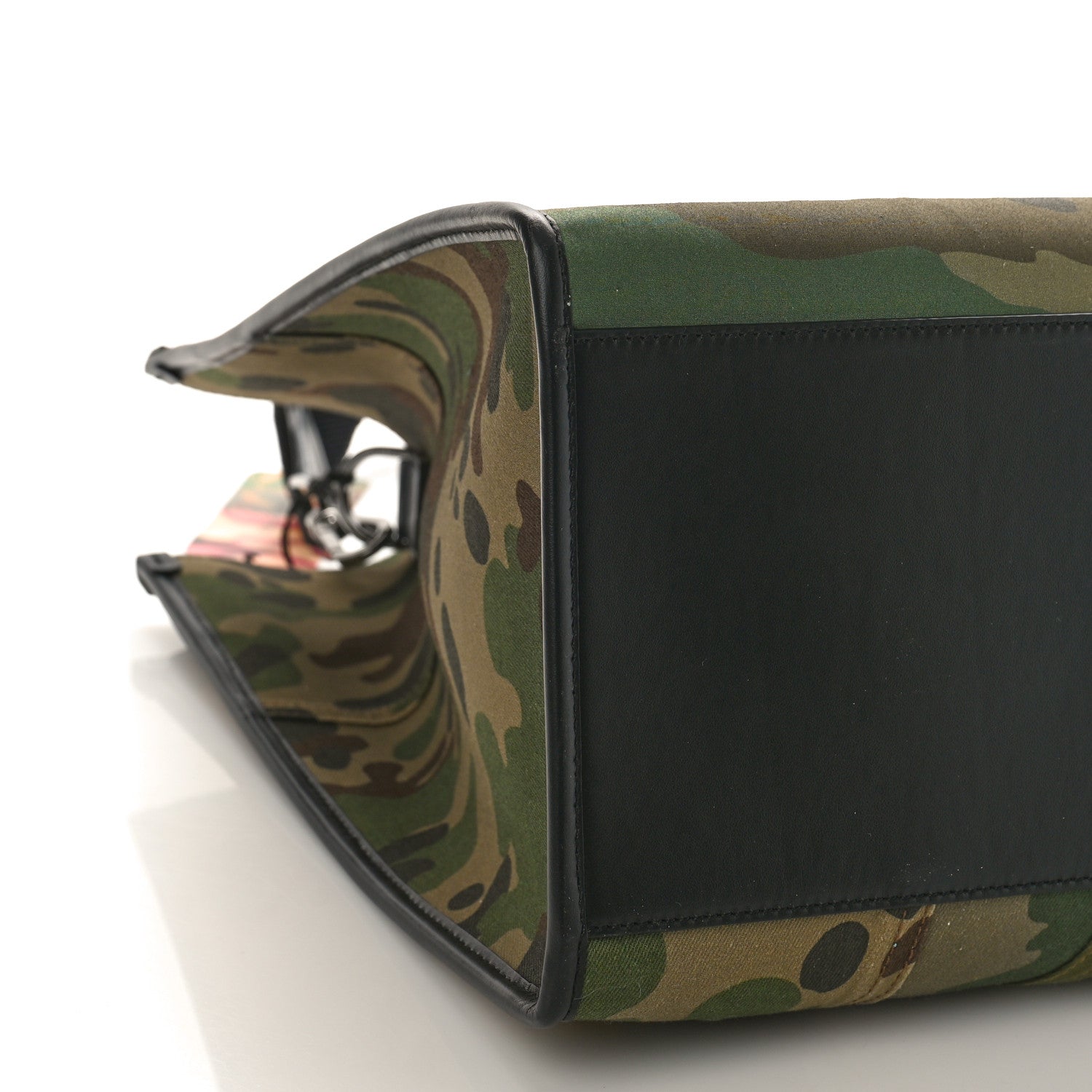 Dolce & Gabbana Large Canvas Camouflage Shopping Tote Black Multicolor 7 of 8