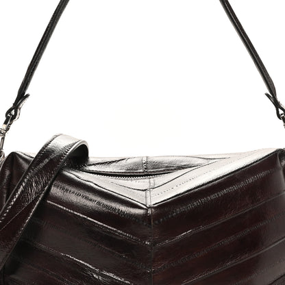 Fendi Eel Lui Medium Shoulder Bag Burgundy 8 of 10