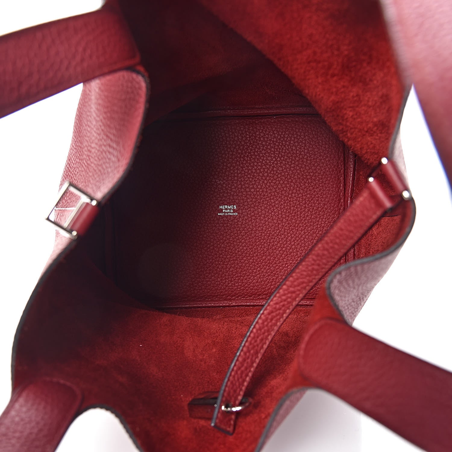 Hermes Taurillon Clemence Picotin Lock 22 MM Rouge Grenat 5 of 10