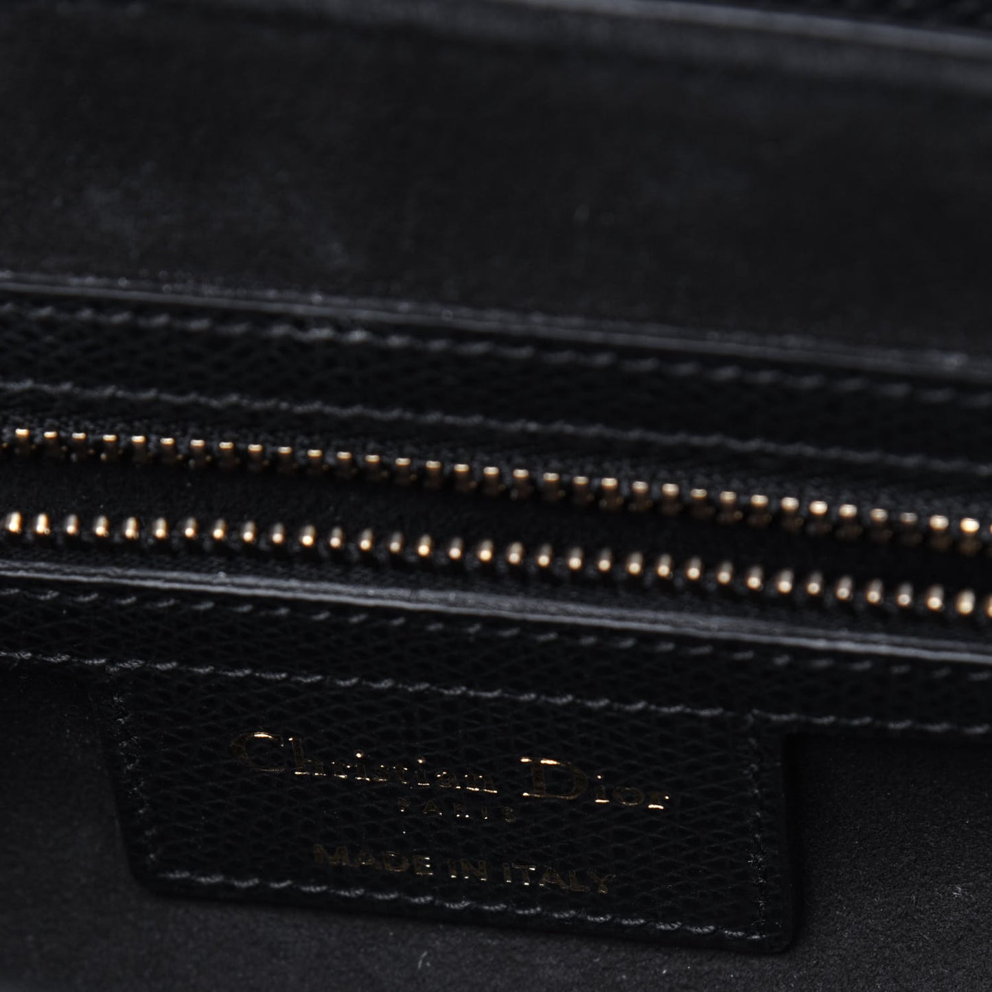 Grained Calfskin Saddle Bag Black