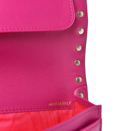 Valentino Garavani Nappa Rockstud Clutch Fuxia 8 of 9