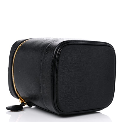 Chanel Caviar Vanity Cosmetic Case Black 4 of 9