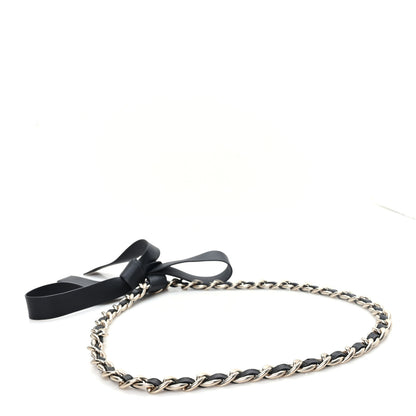 Chanel Lambskin Chain CC Bow Belt M Black 2 of 4