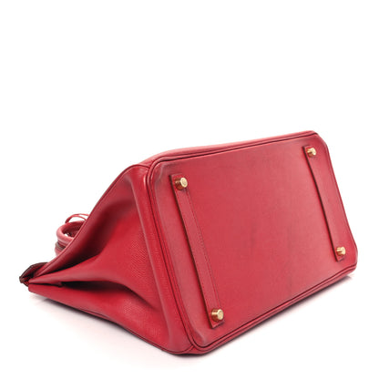 Hermes Courchevel Birkin 35 Rouge Casaque 4 of 14