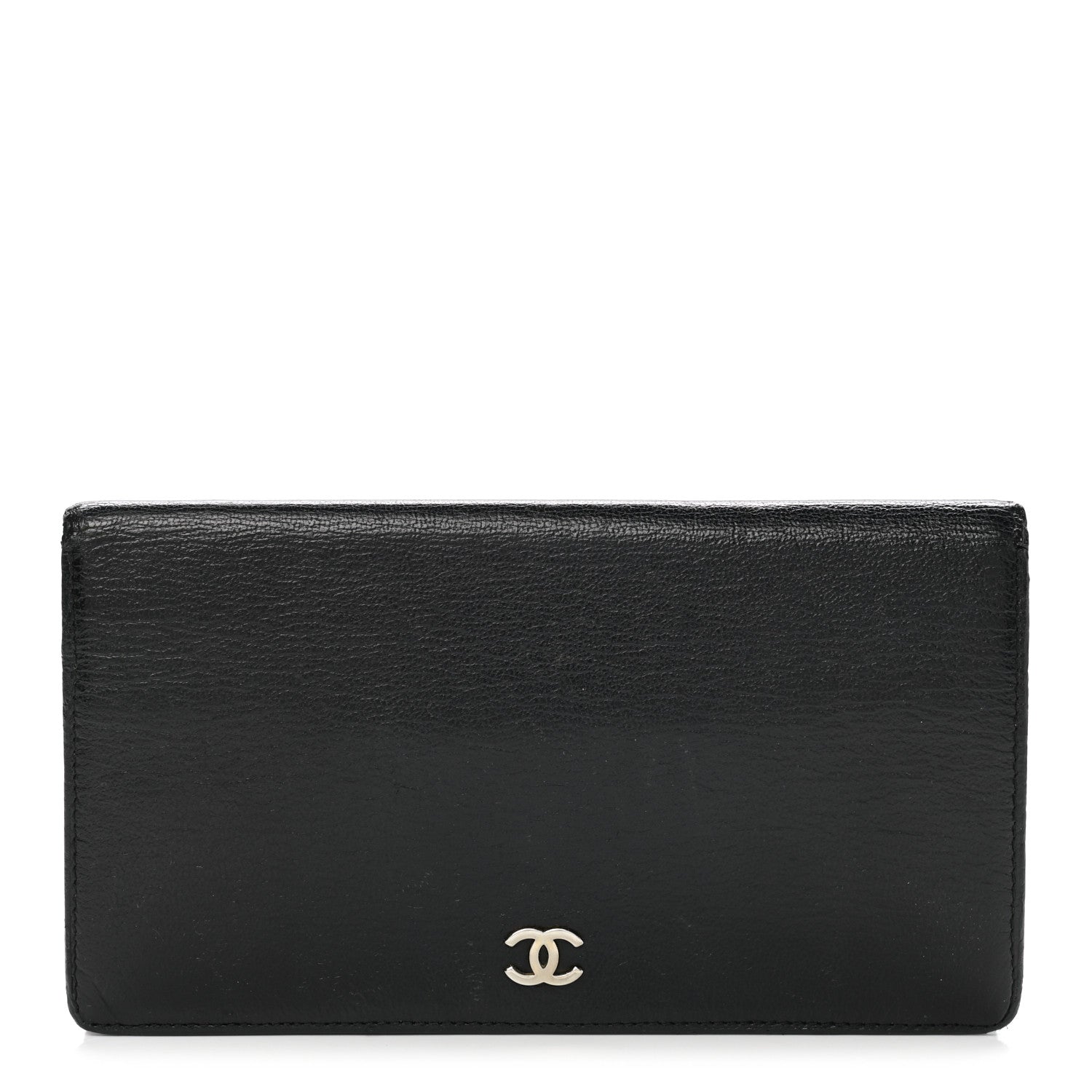 Chanel Goatskin Yen Wallet Black 1 of 11