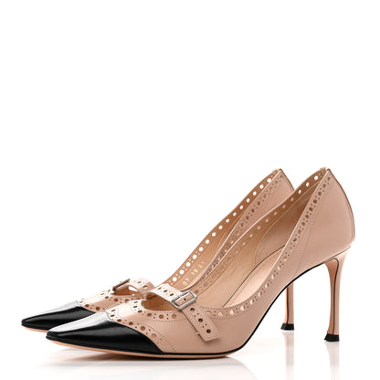 Christian Dior Calfskin Spectadior High Heel Pumps 41 Nude Black 3 of 7