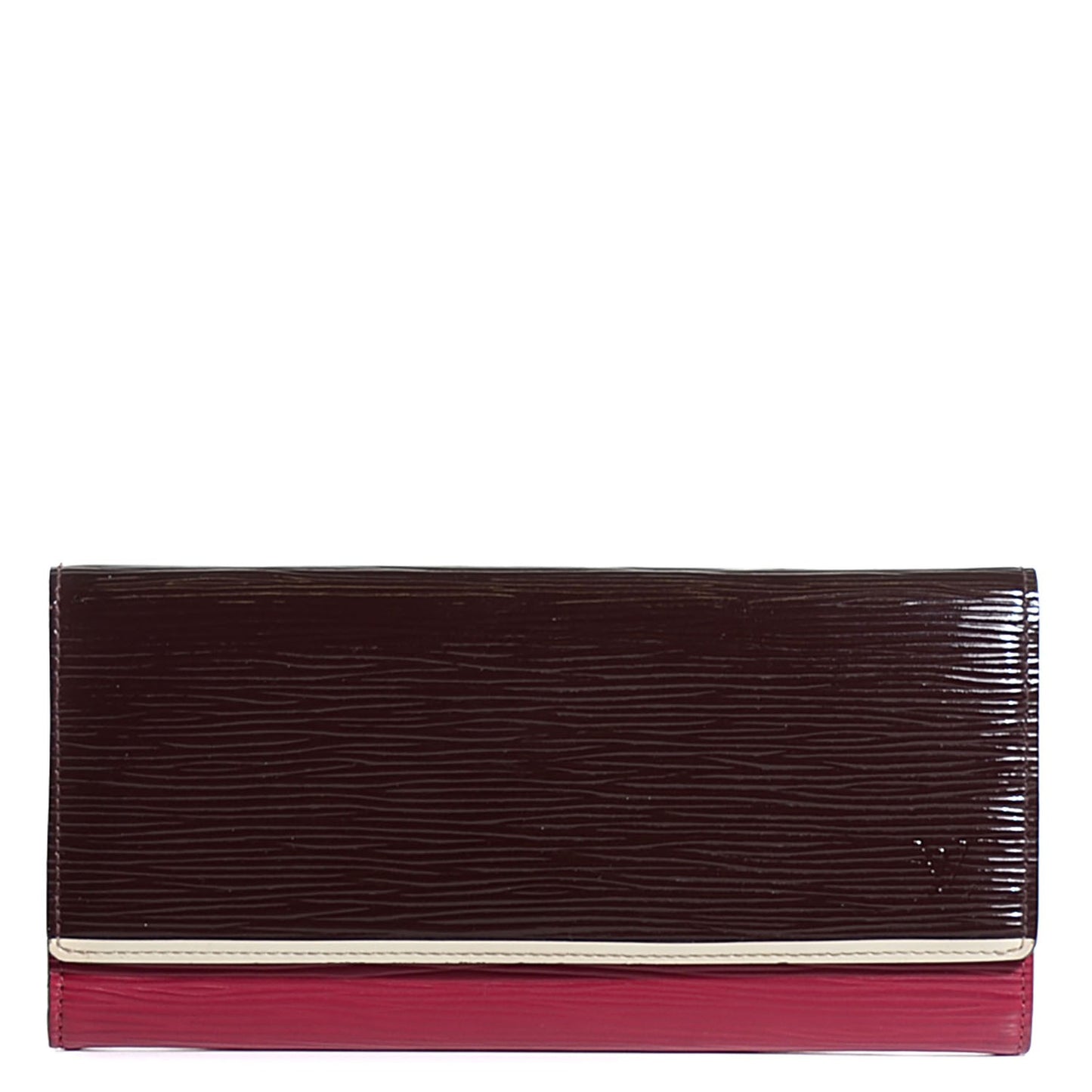 Electric Epi Flore Wallet Tri-Color Prune