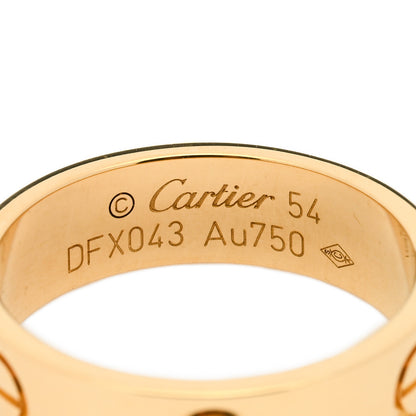 Cartier 18K Yellow Gold 5.5mm LOVE Ring 54 7 3 of 3