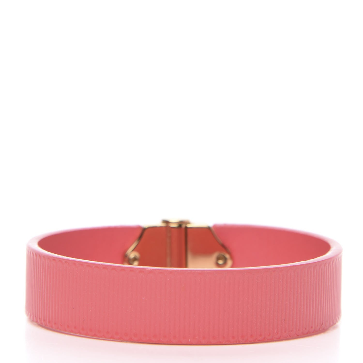 Louis Vuitton Patent Calfskin Embossed Spirit Bracelet 17 Corail 3 of 5