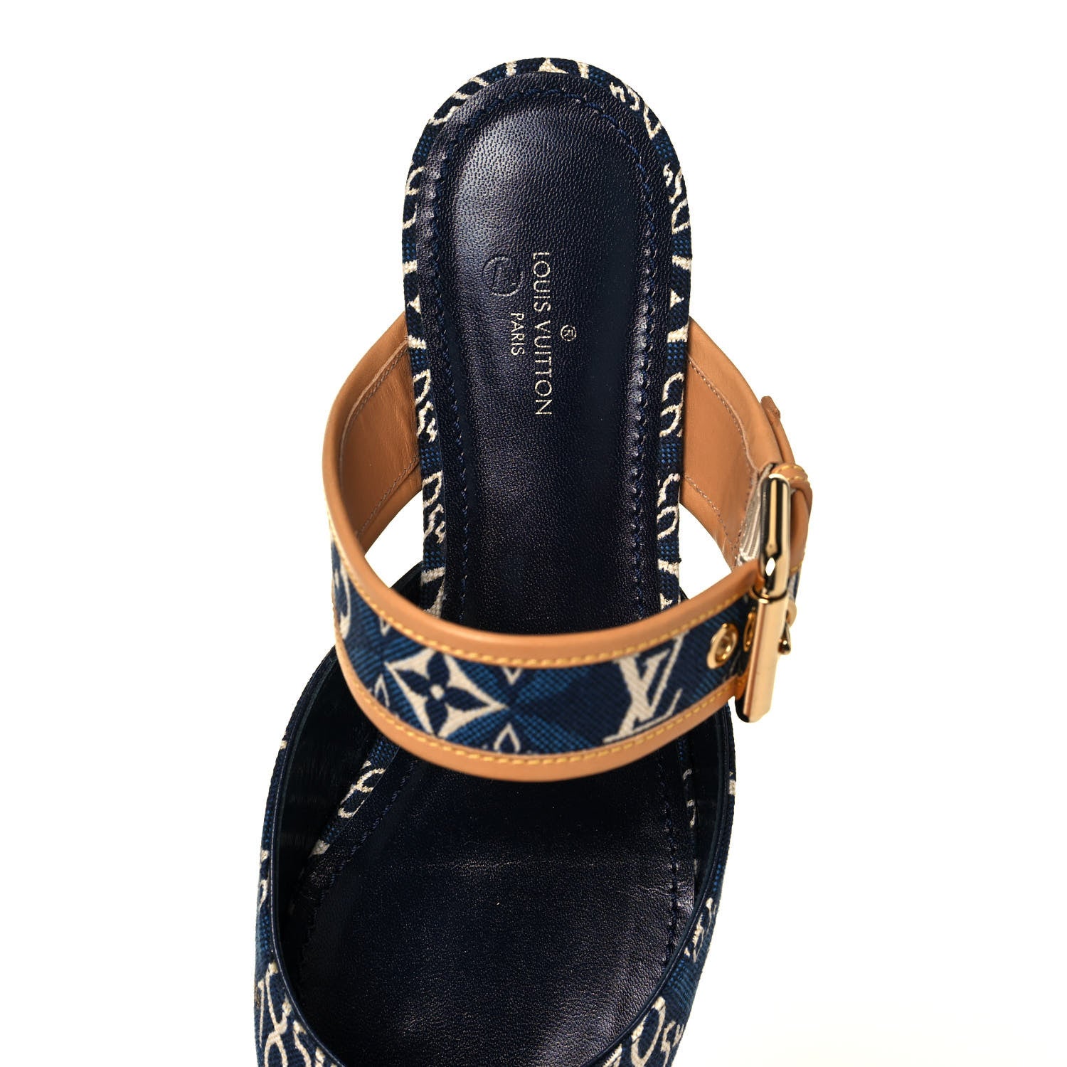Louis Vuitton Since 1854 Sofia Flat Mule 40 Blue 6 of 11