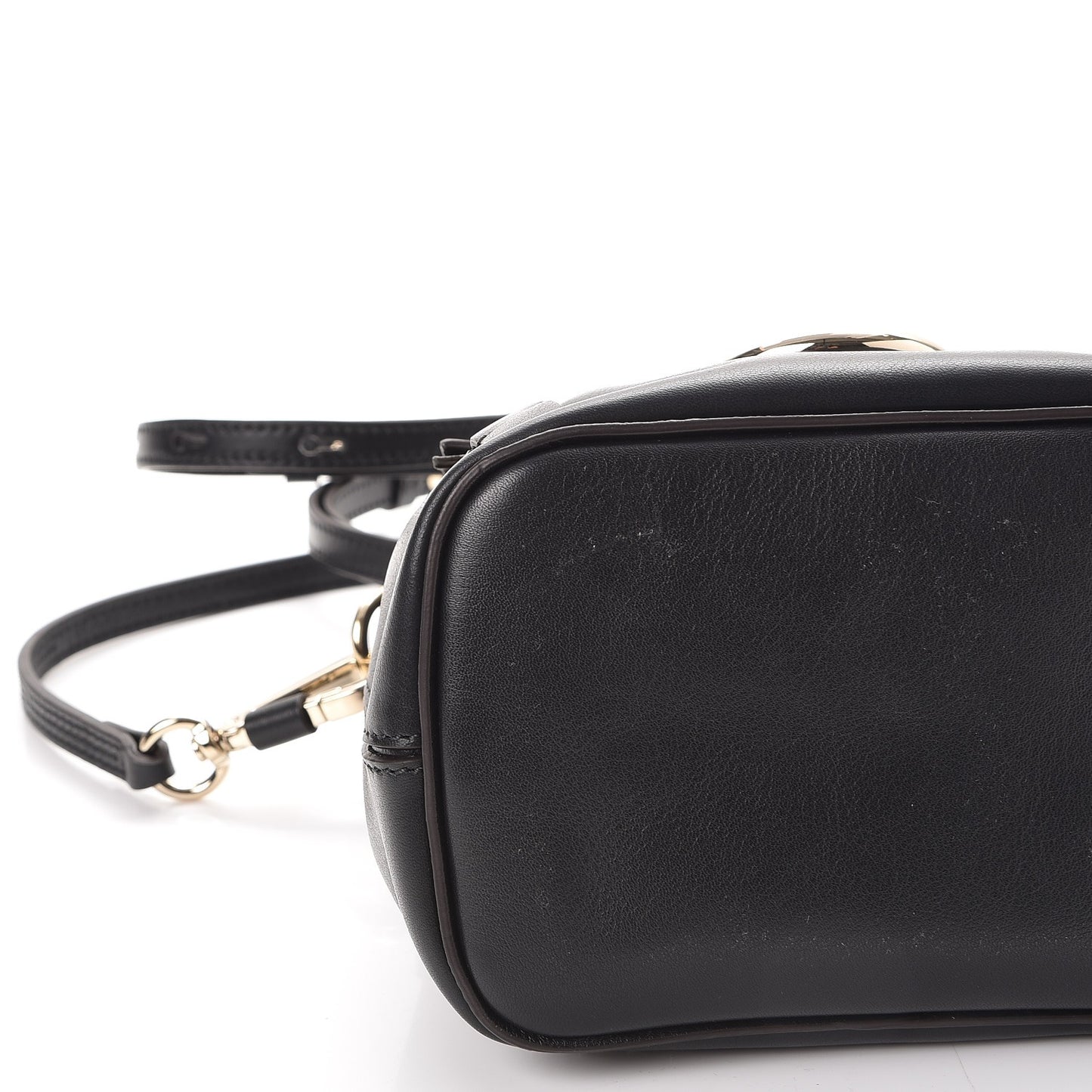 Suede Calfskin Mini Faye Backpack Black