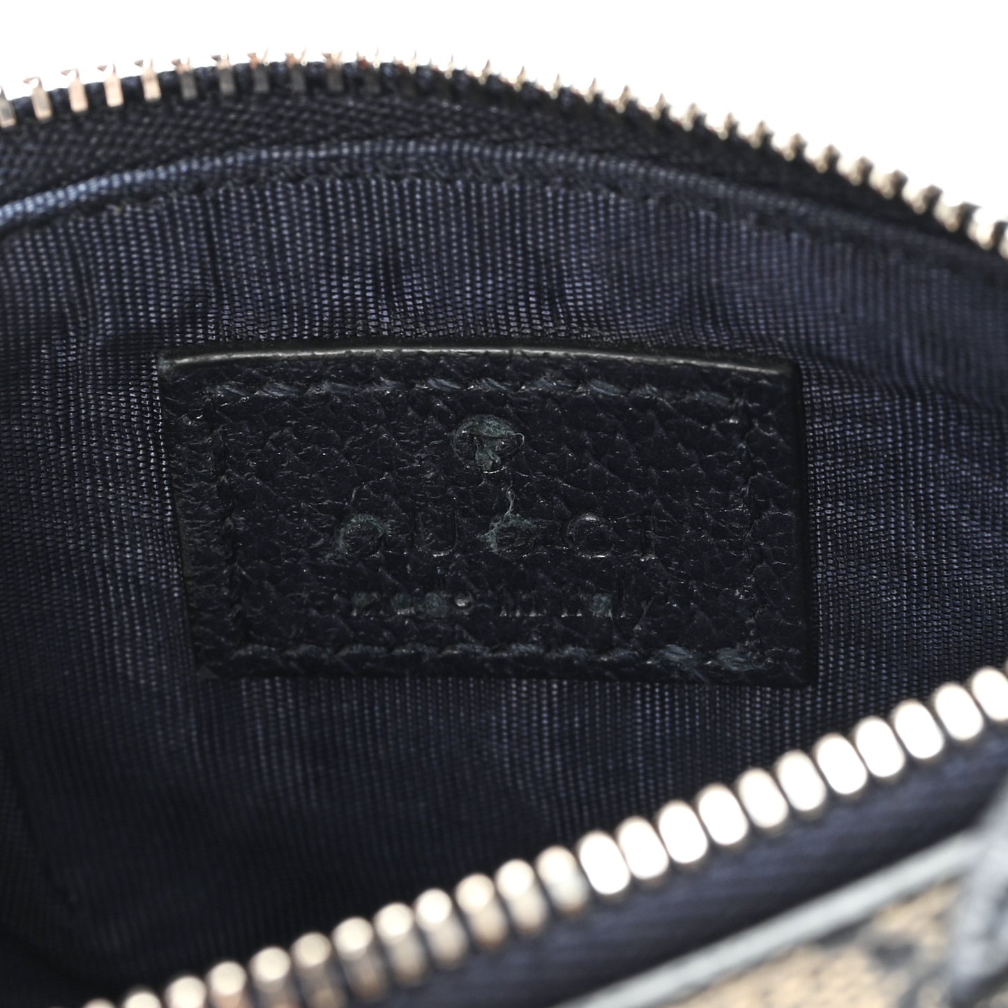 GG Supreme Monogram Key Case Beige Blue