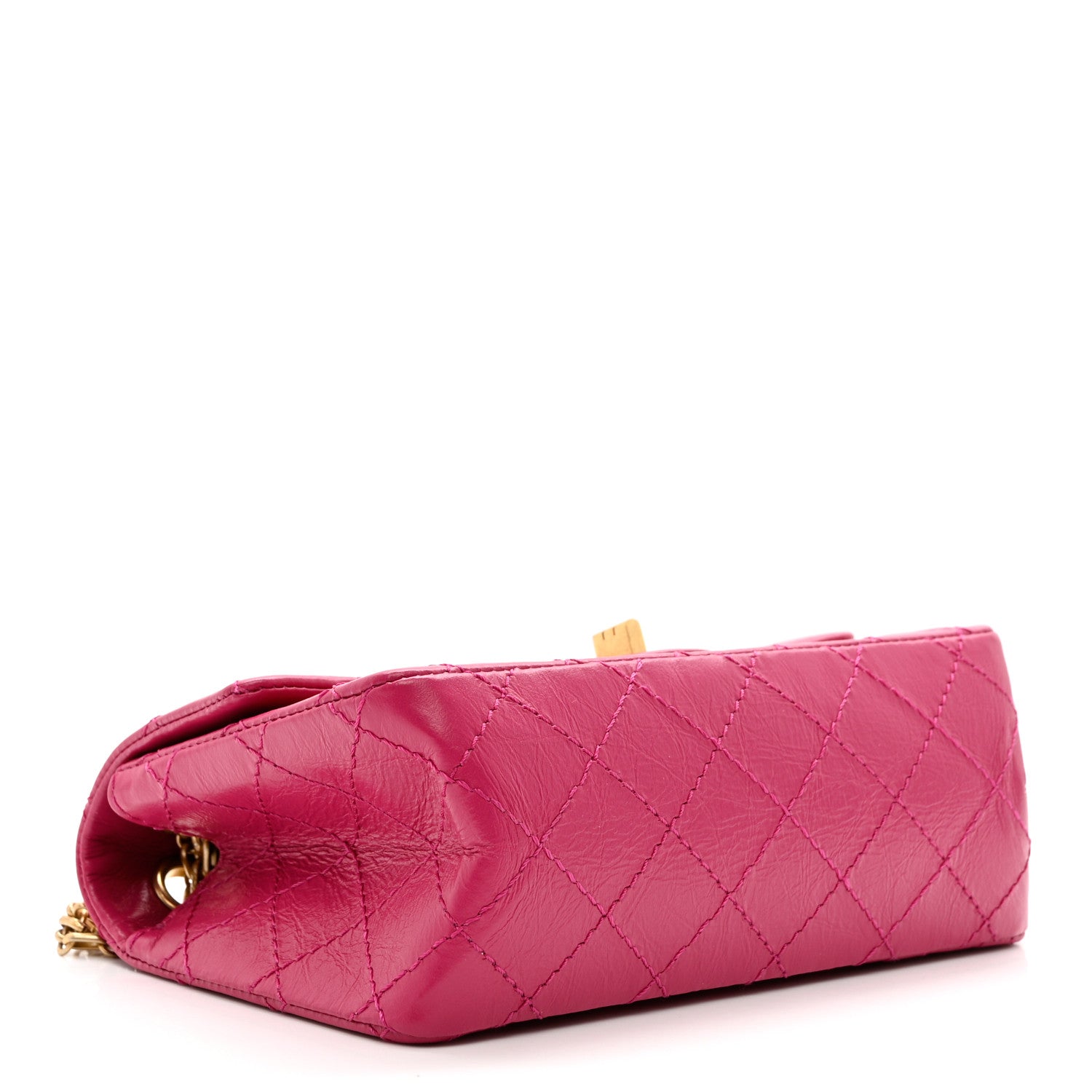 Chanel Aged Calfskin Quilted 2.55 Reissue Mini Flap Fuchsia 4 of 9