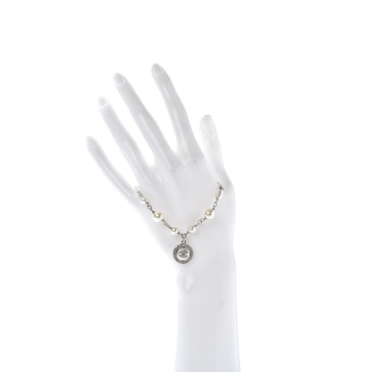 Chanel Crystal Pearl CC Bracelet Silver 2 of 5