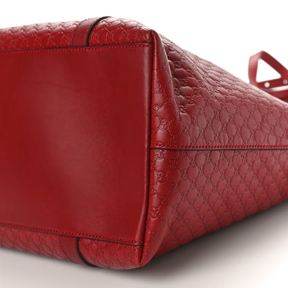 Gucci Soft Microguccissima Large Dome Satchel Red 9 of 9