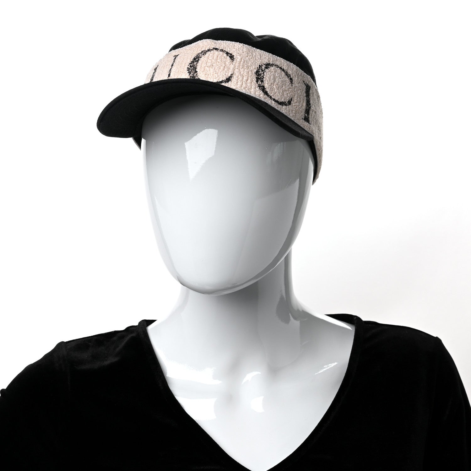 Gucci Gabardine Gucci Headband Baseball Hat S Black 2 of 9