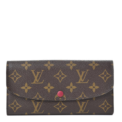 Louis Vuitton Monogram Emilie Wallet Fuchsia 1 of 8