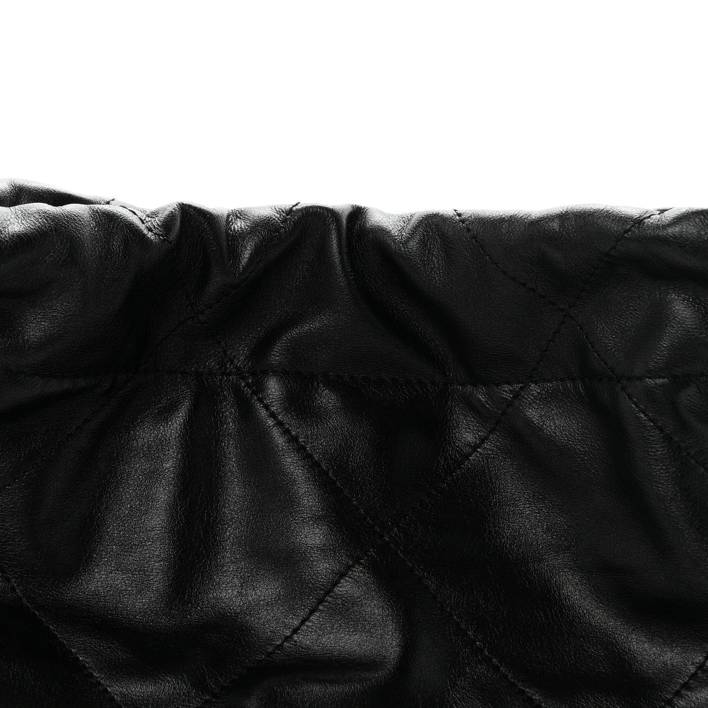 Shiny Calfskin Quilted Small Chanel 22 Black