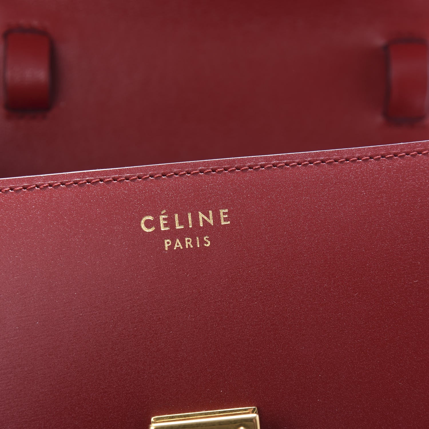 Celine Box Calfskin Small Classic Box Flap Bag Red 8 of 11