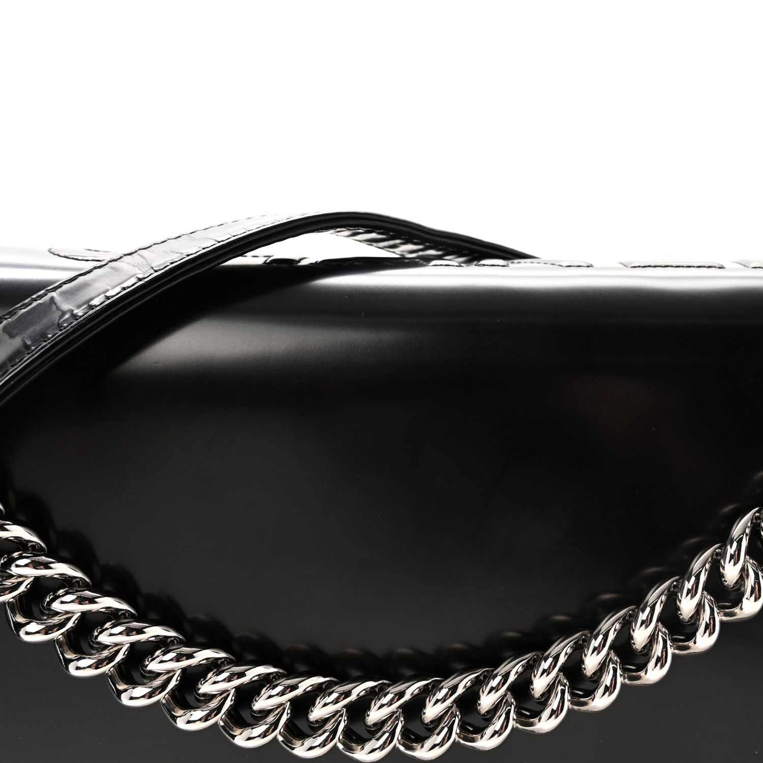Chanel Glazed Calfskin Large Boy Flap Black 8 of 10